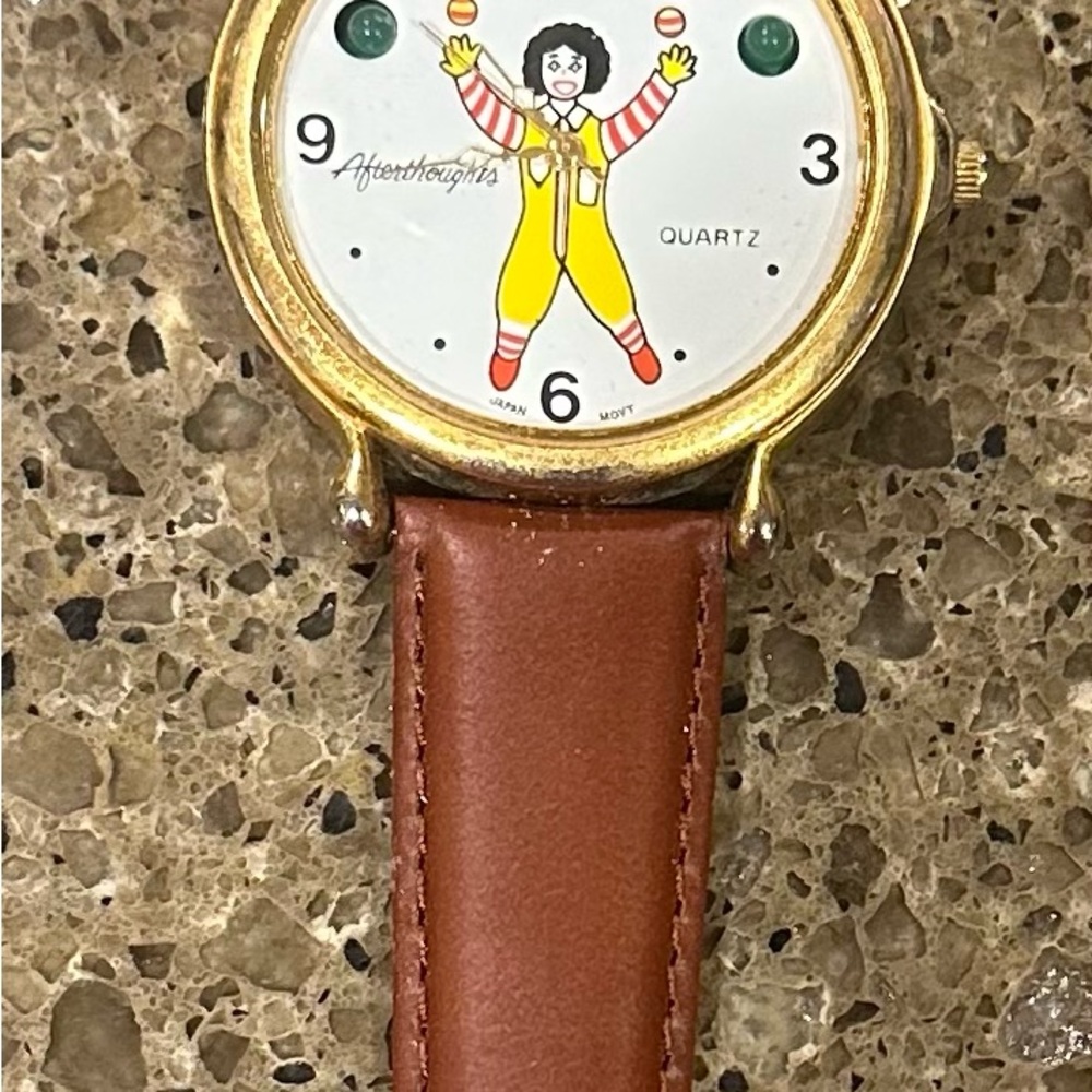 Vintage Afterthoughts Ronald McDonald Watch